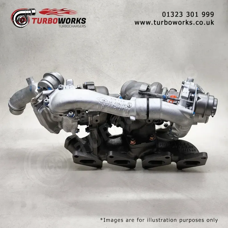 Remanufactured Bi-Turbo / Turbocharger 843059-0004 – Vauxhall / Opel Astra K | 1.6 CDTi | 160 HP