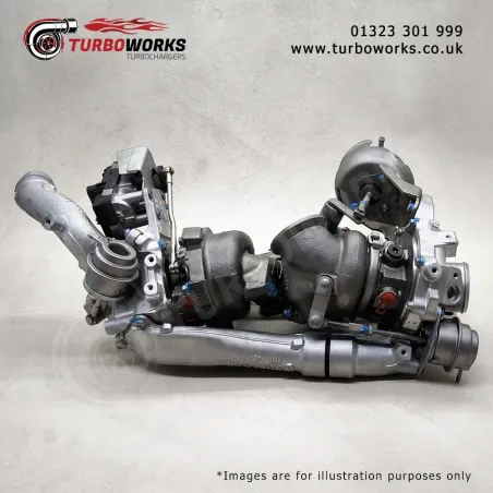 Remanufactured Bi-Turbo / Turbocharger 843059-0004 – Vauxhall / Opel Astra K | 1.6 CDTi | 160 HP