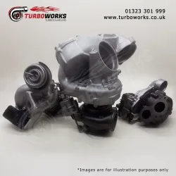 Remanufactured BMW N57 triple turbocharger set for M550d, 750d, X5 M50d and X6 M50d 3.0d 53039700523 53039700522 12739700018