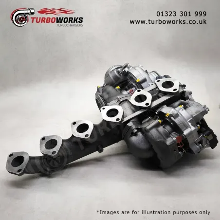 BMW 535d 640d 740d Turbo Set
HP and LP replacement turbochargers covering 54409700026 and 53269700015.