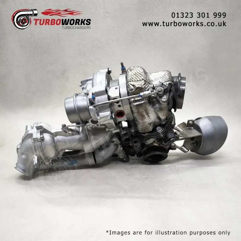 Mercedes AL0082 Bi-Turbocharger
Replacement turbo covering 10009700268, 10009880268, A6540900180 and A6540900280.