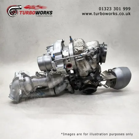 Mercedes AL0082 Bi-Turbocharger
Replacement turbo covering 10009700268, 10009880268, A6540900180 and A6540900280.