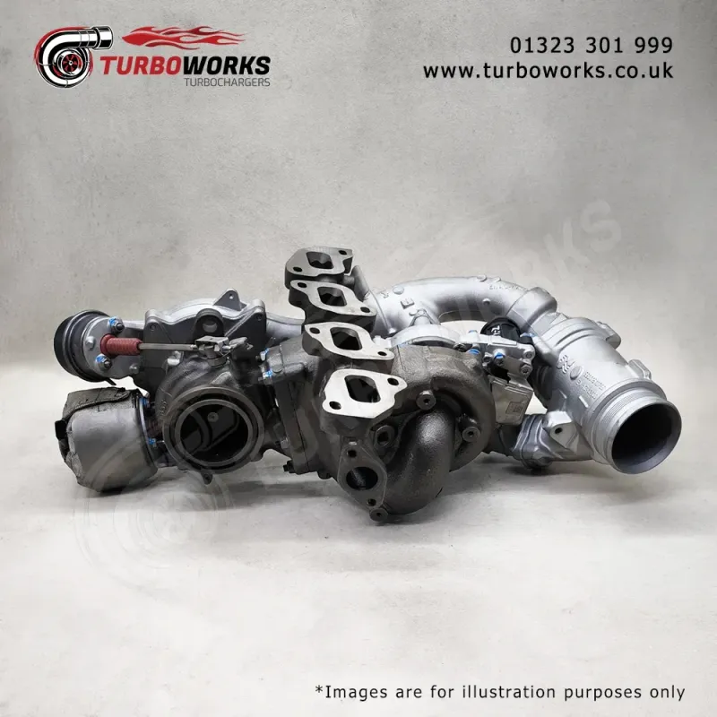 Volkswagen BiTDI Turbo 16359700067
OEM-spec remanufactured turbo covering 16359880067 and 16359980067 references.