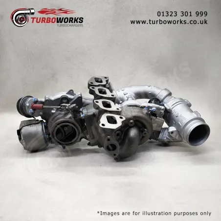 Volkswagen BiTDI Turbo 16359700067
OEM-spec remanufactured turbo covering 16359880067 and 16359980067 references.