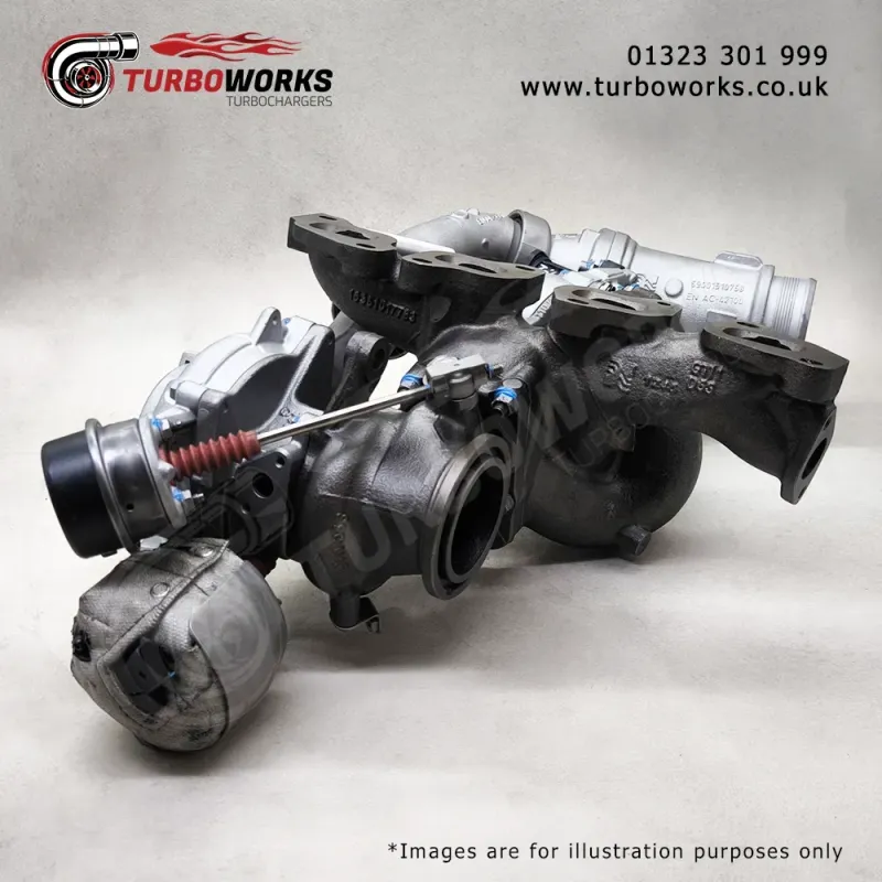 VW MAN 2.0 BiTDI Turbocharger
Replacement turbo covering 10009880442, 03N145721, 03N145722 and 03N145722D.