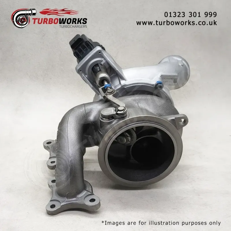 BMW B58TU1 Turbocharger 11658679021
Replacement turbo covering 18559700062, 11657934386, 8679021 and 7934386.