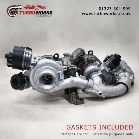 VW T6 Bi-Turbo 10009700191
Remanufactured bi-turbocharger for Transporter, Caravelle, California and Multivan 2.0 TDI 204HP.