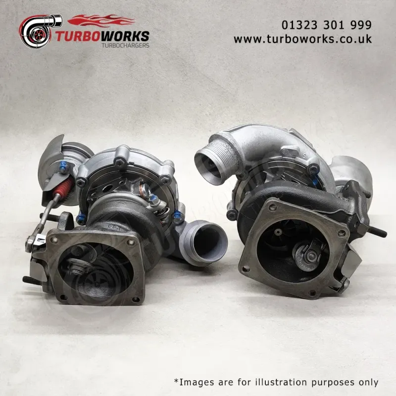 Porsche Twin Turbo 53039700740 + 53039700741
Higher-flow Carrera S specification turbocharger set for 365HP and 420HP models.