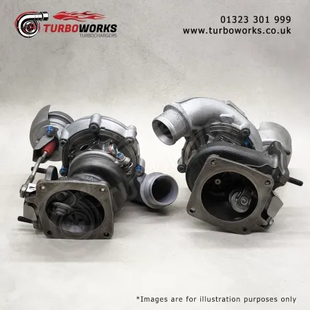 Porsche Twin Turbo 53039700740 + 53039700741
Higher-flow Carrera S specification turbocharger set for 365HP and 420HP models.