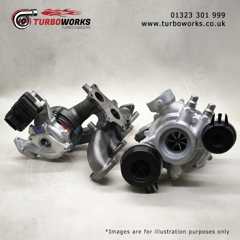 Jaguar Land Rover Turbo Set 16359700006 + 10009700131
Complete bi-turbo replacement for 237HP to 322HP diesel models