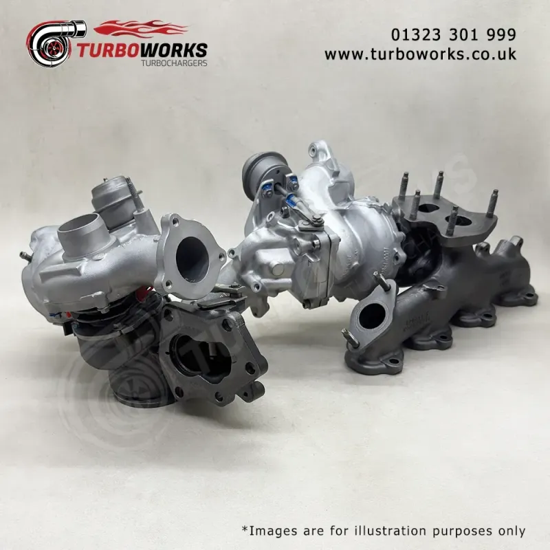 Trafic Vivaro Talento NV300 Turbo Set
Bi-turbo replacement set for R9M450, R9M452, R9M413 and R9M408 engines.