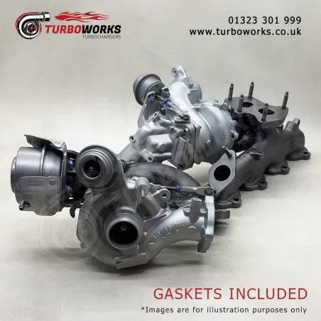 Renault Vauxhall 1.6 Bi-Turbo Set
Complete remanufactured turbocharger set covering 821943-0002 and 821942-0007.