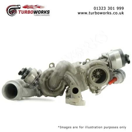 Remanufactured Twin Turbo Borg Warner Turbocharger 1000 970 0313 / 1635 970 0024 / 1850 970 0015