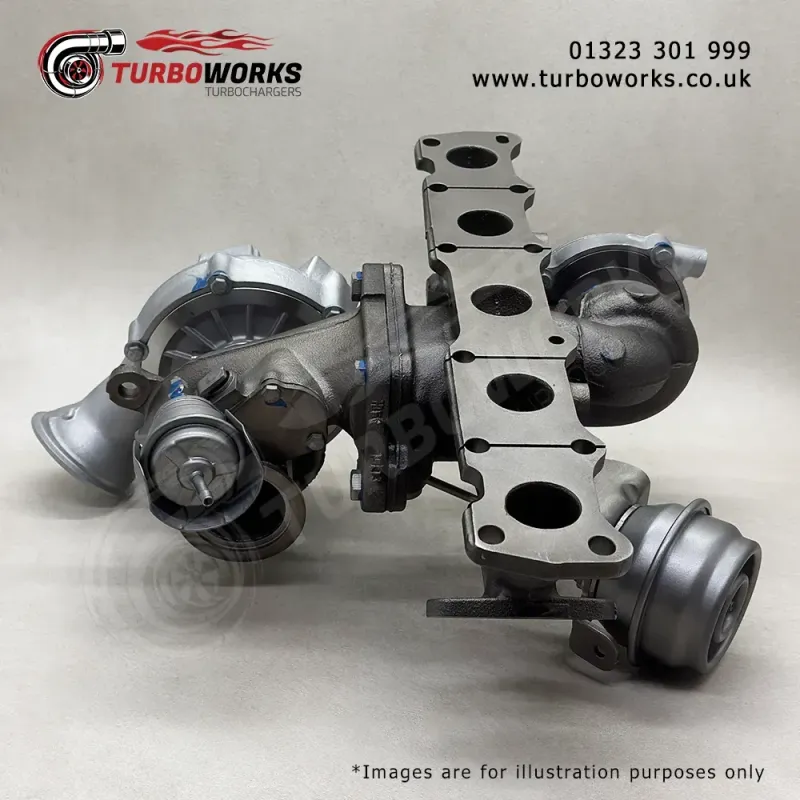 Volvo V60 Hybrid Turbo 36002664
Replacement bi-turbo assembly for selected 2.4 diesel hybrid AWD applications.