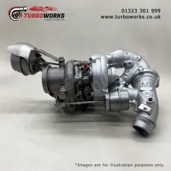 Mercedes Vito V-Class Bi-Turbo 10009700073
Remanufactured 2-stage turbo assembly for OM651 2.1 CDI 114HP to 190HP applications. 2