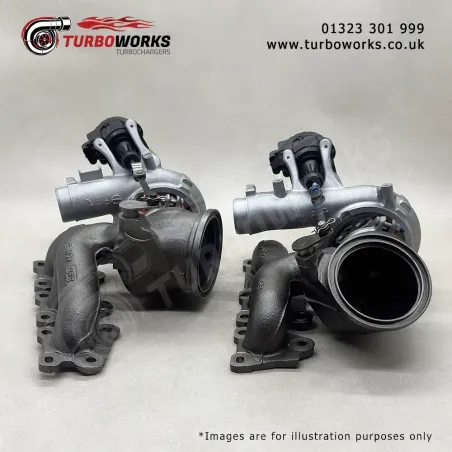 BMW S55 Turbo 11657849650 11657849651
OEM-spec replacement turbo set covering 11657850278, 11657850279.