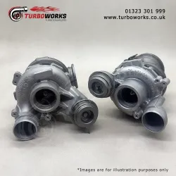 BMW M5 M6 S63 Twin Turbo Set
Complete remanufactured left and right turbocharger set for S63 B44 B 4.4 V8 petrol applications.