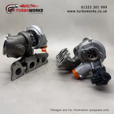 BMW S55 Turbo Set 11657849650 11657849651
OE Mitsubishi twin-turbo set covering 11657850278, 11657850279.
