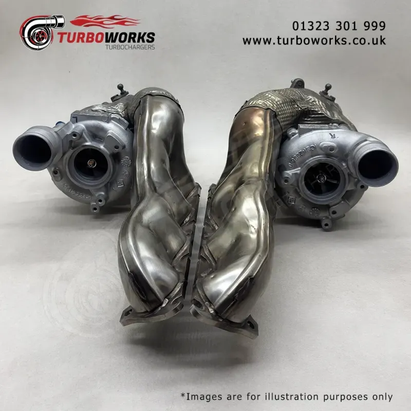Audi Bentley 4.0 V8 Twin Turbo Set 9VA19 + 9VA20
Complete remanufactured left and right turbocharger for 507HP to 605HP petrol.