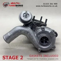 VAG 1.8T Stage 2 Hybrid Turbo 53039700053
Upgraded hybrid turbocharger for Audi, Seat, Skoda and Volkswagen 1.8T petrol.