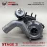 VAG 1.8T Stage 3 Hybrid Turbo 53039700053
K04-internal hybrid turbo upgrade for Audi, Seat, Skoda and Volkswagen 1.8T petrol.