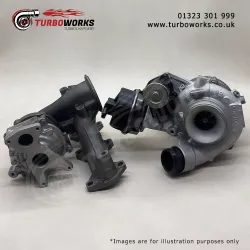 BMW MINI B47 Bi-Turbo Set 16319700013 + 17459700017
Complete remanufactured LP and HP turbocharger set for 2.0d 136HP to 190HP.