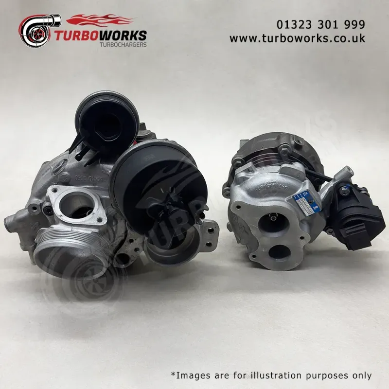 VW 2.0 BiTDI Turbo Set 18539700054 + 16359700013
Remanufactured large LP and small HP turbocharger set for CUAA 239HP to 240HP.