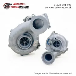 BMW 535d Bi-Turbo Set
Remanufactured KKK HP and LP turbocharger set for 3.0d 272HP applications.