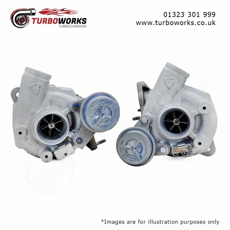 Porsche 911 993 996 Turbo Set
Remanufactured KKK twin-turbo set for 3.6 Turbo and GT2 420HP to 462HP applications.
