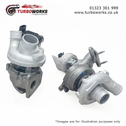Range Rover 4.4 SDV8 Bi-Turbo Set
Remanufactured turbocharger pair for 313HP to 344HP 448DT diesel applications. 2