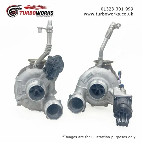 BMW M5 M8 4.4 V8 Twin Turbo Set
Brand new OE turbocharger pair for 600HP to 635HP S63 applications.