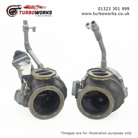 BMW S63 B44 B Twin Turbochargers
OE turbo pair covering 11657852372, 11657852373 and related BMW references.