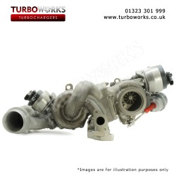 Remanufactured Twin Turbo Borg Warner Turbocharger 1000 970 0313 / 1635 970 0024 / 1850 970 0015