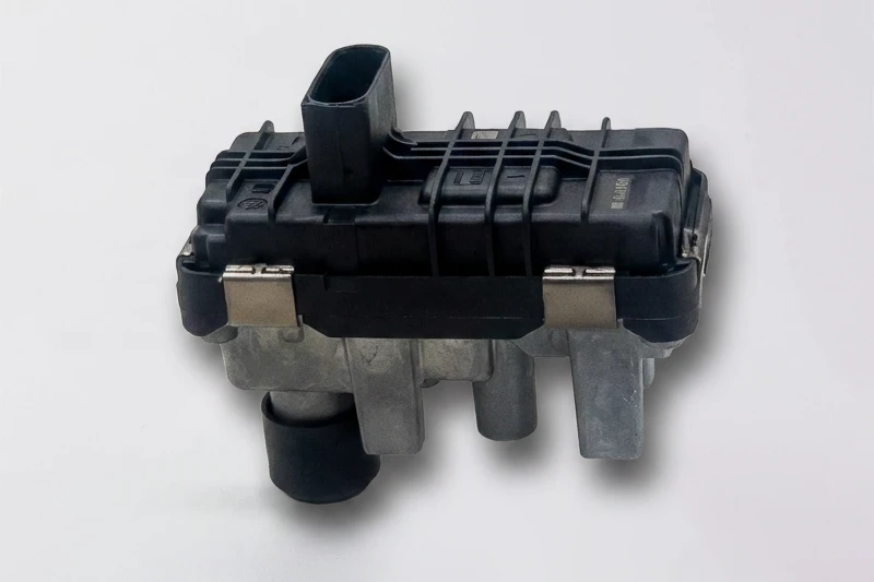 Electronic turbo actuator controlling boost pressure and vane position