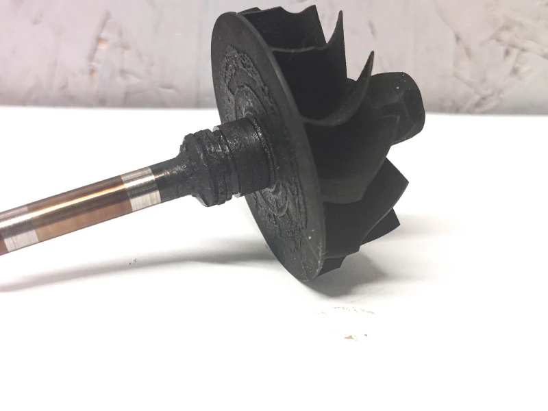 Turbocharger compressor wheel carbon build-up caused by blocked DPF